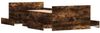 vidaXL Bettgestell mit Kopf- und Fußteil Räuchereiche 90x200 cm 3203807 Bild 5