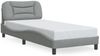 vidaXL Bettgestell ohne Matratze "Hvar" Hellgrau 90x190 cm Stoff 3207737 Bild 2