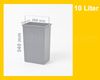 HAILO 1045639 Ersatzeimer 10 L mit Metallbügel grau für TRENTA-8 / Hailo TZ Swing 30.3/30 Abfallsorter / Eimer / Mülleimer / Abfalleimer / Einsatz Bild 3
