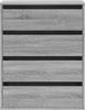 vidaXL Kommode Grau Sonoma 60x41x76 cm Holzwerkstoff 852875 Bild 4