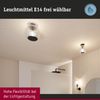 LED Deckenleuchte Ruya IP44 E14 230V max. 20W dimmbar Glas, Schwarz matt Bild 4