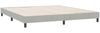 vidaXL Boxspringbett ohne Matratze Hellgrau 180x220 cm Samt 3315885 Bild 4