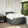 vidaXL Boxspringbett mit Matratze Dunkelgrau 120x190 cm Stoff 3288913 Bild 4