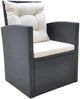 vidaXL Poly Rattan Gartenmöbel Set 6-TLG. Sitzgruppe wasserdicht mit Tisch Bild 5
