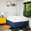 vidaXL Boxspringbett mit Matratze Blau 120x200 cm Stoff 3285129 Bild 3