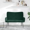vidaXL Zweisitzer Sofa Dunkelgrün 115 x 61 x 87 cm Samt 42028962 Bild 3