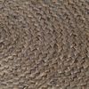 vidaXL Teppich Handgefertigt Jute Rund 240 cm Grau 343595 Bild 4