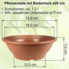 Heimwerkercenter Pflanzschale MePla Pflanzschale mit Bodenloch ø20-60 cm, aus wetterfesten Kunstoff Bild 2