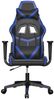vidaXL Gaming-Stuhl mit Massagefunktion Schwarz und Blau Kunstleder 345423 Bild 3