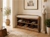 Eck-Schuhregal Rami 105x60x40 aus indischem Sheesham-Massivholz Bild 5