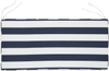 Sitzbankpolster Kissen Streifenmuster VIVARA 152 x 54 cm Marineblau Bild 4