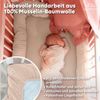 lilimaus Spannbettlaken Musselin Spannbettlaken Baby 60x120 70x140 - Bettlaken Babybett, (1 Stück), Kinderbettlaken 100% Baumwolle, atmungsaktiv für Babybett Bild 3
