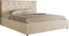 Polsterbett mit Bettkasten LARINO CLASSIC 140 x 200 cm Lattenrost und Gasdruckfedern, stabiles Bettgestell, modernes Design - Creme Plüsch Bild 5