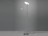 LED Deckenfluter BRANTFORD Silber schwenkbar mit Lesearm, Höhe 180cm Bild 3