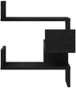 vidaXL Wandregal 2 pcs Schwarz Eichen-Optik 40 x 40 x 49,5 cm 862653 Bild 5