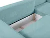 Vente-unique - Ecksofa mit Schlaffunktion - Ecke Rechts - Cord - Türkisblau - AMELIA Bild 5