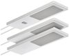 SO-TECH® LED Unterbauleuchte LED Möbelleuchte GIULIA II, stufenlos dimmbar, LED fest integriert, Warmweiß, 3er Set warmweiß mit/ohne Sensor inkl. 33W Trafo, silbergrau Bild 5