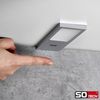 SO-TECH® LED Unterbauleuchte LED Möbelleuchte GIULIA II, stufenlos dimmbar, LED fest integriert, Warmweiß, 3er Set warmweiß mit/ohne Sensor inkl. 33W Trafo, silbergrau Bild 2