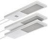 SO-TECH® LED Unterbauleuchte LED Möbelleuchte GIULIA II, stufenlos dimmbar, LED fest integriert, Warmweiß, 3er Set warmweiß mit/ohne Sensor inkl. 33W Trafo, silbergrau Bild 4