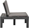 vidaXL Gartenstühle mit Auflagen 2 Stk. Kunststoff Anthrazit 3054426 Bild 4