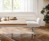 Esszimmerbank Taya-Flex 200 cm Bouclé Creme-Weiß Kufengestell flach Edelstahl Taschenfederkern Bild 4