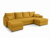 AX LIVING Ecksofas groß Dolceo 287 cm Sofa gelb mit Schlaffunktion Bild 2