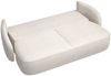 Selsey 'Savoy' 3-Sitzer Sofa mit Schlaffunktion und Chenille-Bezug, cremeweiß, ca. 96 x 254 x 105 cm Bild 4