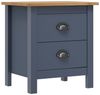 vidaXL Nachttisch Hill Grau 46x35x49,5 cm Massivholz Kiefer 288905 Bild 4