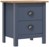 vidaXL Nachttisch Hill Grau 46x35x49,5 cm Massivholz Kiefer 288905 Bild 5