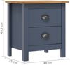 vidaXL Nachttisch Hill Grau 46x35x49,5 cm Massivholz Kiefer 288905 Bild 3
