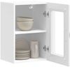 vidaXL Küchen-Hängeschrank mit Glastür Kalmar Hochglanz-Weiß Holzwerkstoff 853529 Bild 5