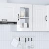 vidaXL Küchen-Hängeschrank mit Glastür Kalmar Hochglanz-Weiß Holzwerkstoff 853529 Bild 4