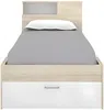 Vente-unique - LEANDRE Bett Holz, Platte BeigeWeiß - B 99,5 cm x H 95 cm x L 218,5 cm Bild 3