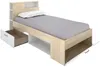 Vente-unique - LEANDRE Bett Holz, Platte BeigeWeiß - B 99,5 cm x H 95 cm x L 218,5 cm Bild 5