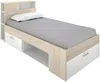 Vente-unique - LEANDRE Bett Holz, Platte BeigeWeiß - B 99,5 cm x H 95 cm x L 218,5 cm Bild 4