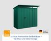 Hörmann Ecostar Metall-Gerätehaus Elegant mit Pultdach Typ 1, 108x238 cm , moosgrün, 2,6 m²,1-flüglige Tür Bild 3