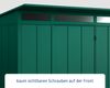 Hörmann Ecostar Metall-Gerätehaus Elegant mit Pultdach Typ 1, 108x238 cm , moosgrün, 2,6 m²,1-flüglige Tür Bild 5