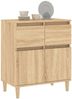 Sideboard, Kommode Sonoma-Eiche 60x35x70 cm Holzwerkstoff Bild 4
