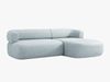 Micadoni 5-Sitzer Ecksofa Jenny Rechts Chenille Perfect Harmony Hellblau Bild 3