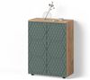 Livinity® Midischrank Ronco, Grün/Goldkraft Eiche/Grün, 60 x 81 cm (1-St) Bild 5