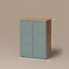 Livinity® Midischrank Ronco, Grün/Goldkraft Eiche/Grün, 60 x 81 cm (1-St) Bild 2