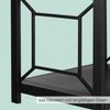 Relaxdays Modernes Kaminholzregal aus Metall Bild 5