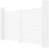 Vente-unique - NAZARIO Eingangstor Metall Weiß - B 4,6 cm x H 176 cm x L 300 cm Bild 4