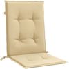 vidaXL Niedriglehner-Auflagen 2 Stk. Melange Beige 100x50x4 cm Stoff 4002454 Bild 5