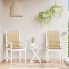 vidaXL Niedriglehner-Auflagen 2 Stk. Melange Beige 100x50x4 cm Stoff 4002454 Bild 3
