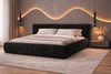 MOEBLO Polsterbett Bett 08 aus Samt (Modernes Doppelbett mit eleganter Kopfteilpolsterung, stabilem Rahmenbettgestell und großzügigem Stauraum – 180x200 cm Komfortables Stauraumbett für stilvolle Schlafzimmer - 180x200 cm, - Eleganz und Funktionalität ... Bild 3