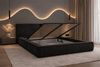 MOEBLO Polsterbett Bett 08 aus Samt (Modernes Doppelbett mit eleganter Kopfteilpolsterung, stabilem Rahmenbettgestell und großzügigem Stauraum – 180x200 cm Komfortables Stauraumbett für stilvolle Schlafzimmer - 180x200 cm, - Eleganz und Funktionalität ... Bild 4