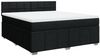 vidaXL Boxspringbett mit Matratze Schwarz 180x200 cm Stoff 3289449 Bild 3