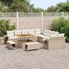vidaXL Gartensofa-set mit Kissen mit Speicher 13 pcs Beige Poly-Rattan 3363746 Bild 3