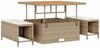 vidaXL Gartensofa-set mit Kissen mit Speicher 13 pcs Beige Poly-Rattan 3363746 Bild 4